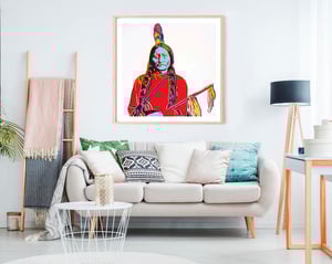 Image of Andy Warhol - Sitting Bull, Cowboys and Indians Portfolio Giclee Print, Poster