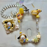 Image 3 of BTS/BT21 Chimmy/Jimin Decoden Photocard Holder Keychain + Phone Charm