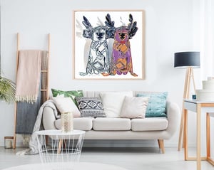 Image of Andy Warhol - Kachina Dolls, Cowboys and Indians Portfolio Giclee Print, Poster