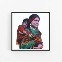 Image 1 of Andy Warhol - Mother and Child, Cowboys and Indians Portfolio Giclee Print, Poster