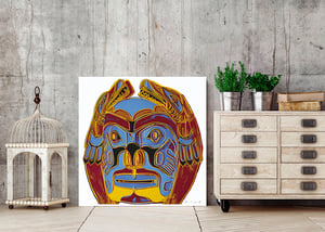 Image of Andy Warhol - Northwest Coast Mask, Cowboys and Indians Portfolio Giclee Print, Poster