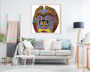 Image of Andy Warhol - Northwest Coast Mask, Cowboys and Indians Portfolio Giclee Print, Poster
