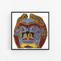 Image 1 of Andy Warhol - Northwest Coast Mask, Cowboys and Indians Portfolio Giclee Print, Poster