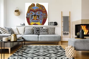 Image of Andy Warhol - Northwest Coast Mask, Cowboys and Indians Portfolio Giclee Print, Poster