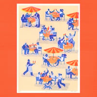 Image 1 of Aperitivo riso print, Campari