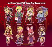 Image 1 of [LEFTOVERS] Silent Hill Acrylic Charms + NEW CHARACTERS!