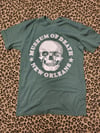 New Orleans Museum of Death Green Logo Tee