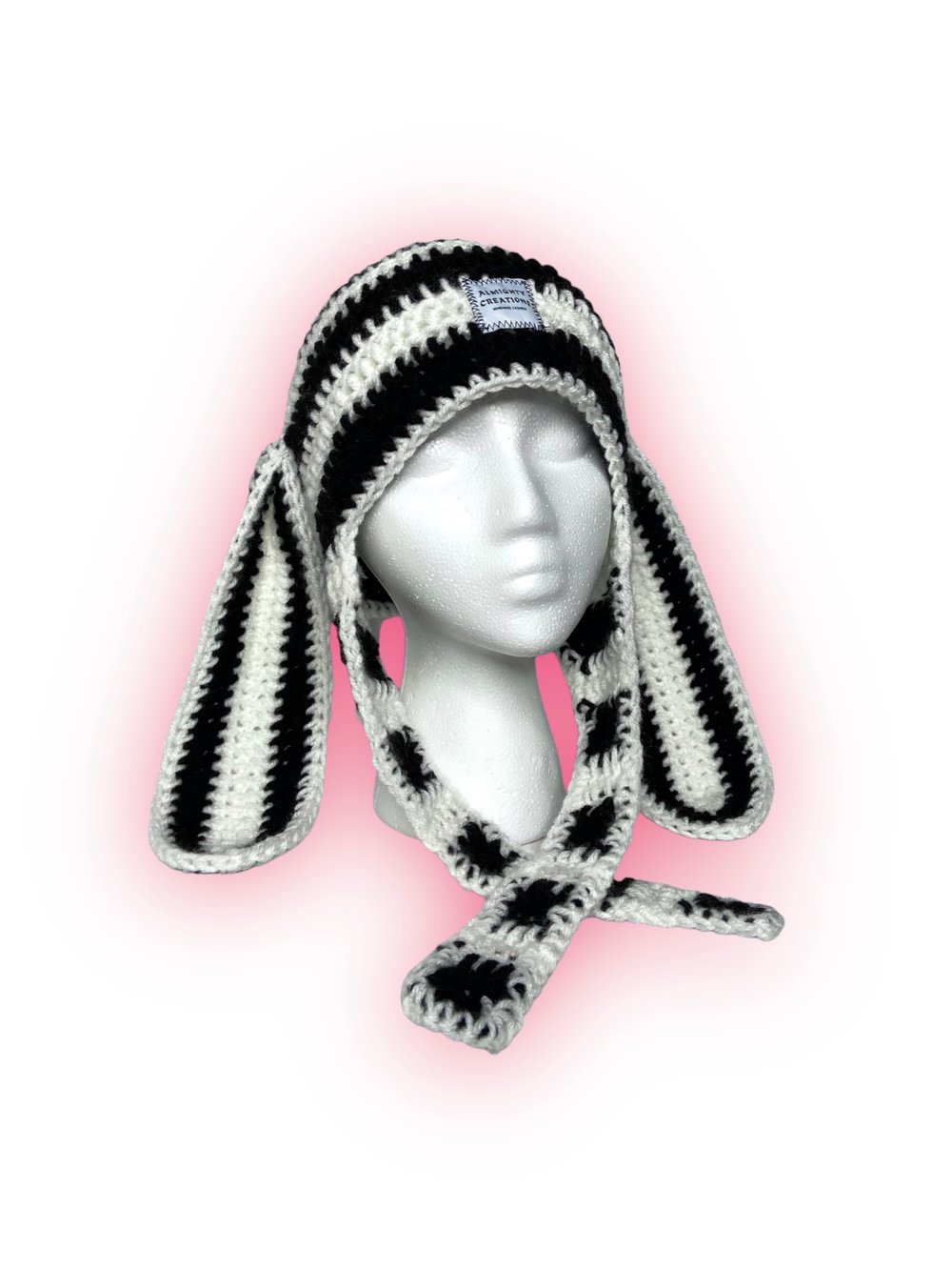 Image of Striped Bunny Beanie