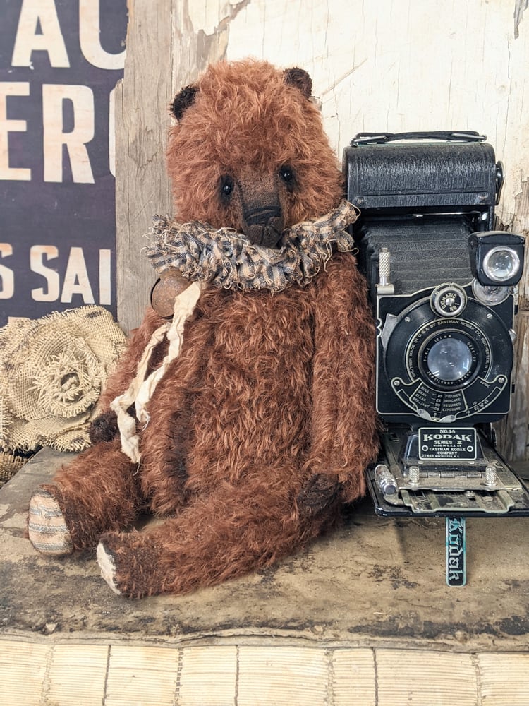 Image of JUMBO 14" -  Vintage MOHAIR Teddy Bear - By Whendi's Bears