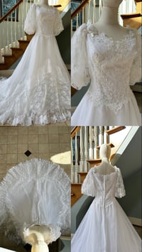 Image 4 of 1980s Lace Wedding Gown