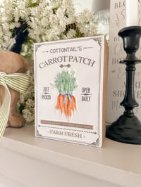 Image 1 of SALE! Vintage Carrot Patch Sign
