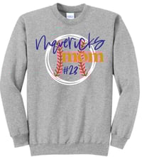 Image 1 of Mahomet Mavericks Mom Crewneck Sweatshirt