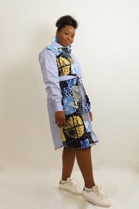Image 2 of Half-Half Tie Dress