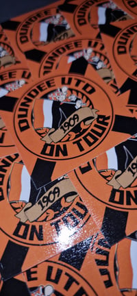 Image 2 of Pack Of 25 7x7cm Dundee United 1902 On Tour Football/Ultras Stickers.