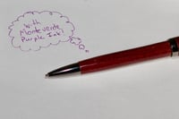 Image 2 of Purpleheart Ballpoint Pen - Gunmetal Hardware