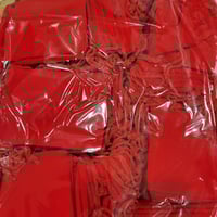 Image 2 of Wholesale 100 Red Gift Pouches Thick Velvet Drawstring Bags 9 cm x 7 cm