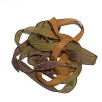 Image 2 of 1PC. OASIS 42" hand dyed wrist wrap bracelet silk ribbon/by COLOR KISSED SILK