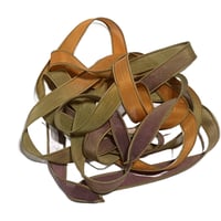 Image 4 of 1PC. OASIS 42" hand dyed wrist wrap bracelet silk ribbon/by COLOR KISSED SILK