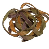 Image 3 of 1PC. OASIS 42" hand dyed wrist wrap bracelet silk ribbon/by COLOR KISSED SILK