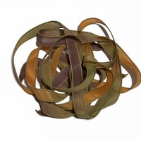 Image 5 of 1PC. OASIS 42" hand dyed wrist wrap bracelet silk ribbon/by COLOR KISSED SILK