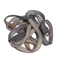 Image 3 of 1PC.  SPOOKY HOLLOW  42" hand dyed wrist wrap bracelet silk ribbon/by COLOR KISSED SILK