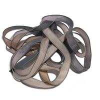 Image 4 of 1PC.  SPOOKY HOLLOW  42" hand dyed wrist wrap bracelet silk ribbon/by COLOR KISSED SILK