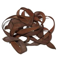 Image 1 of 1PC. NEPTUNE 42" hand dyed wrist wrap bracelet silk ribbon/by COLOR KISSED SILK