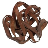 Image 2 of 1PC. NEPTUNE 42" hand dyed wrist wrap bracelet silk ribbon/by COLOR KISSED SILK