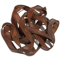 Image 5 of 1PC. NEPTUNE 42" hand dyed wrist wrap bracelet silk ribbon/by COLOR KISSED SILK