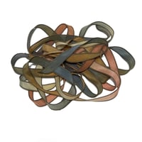 Image 2 of 1PC.  MAJESTIC  42" hand dyed wrist wrap bracelet silk ribbon/by COLOR KISSED SILK