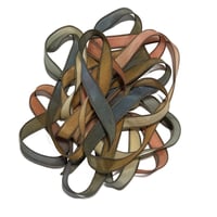 Image 1 of 1PC.  MAJESTIC  42" hand dyed wrist wrap bracelet silk ribbon/by COLOR KISSED SILK