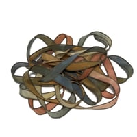 Image 4 of 1PC.  MAJESTIC  42" hand dyed wrist wrap bracelet silk ribbon/by COLOR KISSED SILK