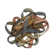 Image 5 of 1PC.  MAJESTIC  42" hand dyed wrist wrap bracelet silk ribbon/by COLOR KISSED SILK