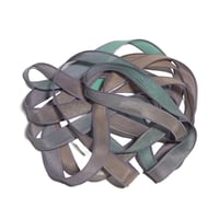Image 1 of 1PC.  MIRAGE 42" hand dyed wrist wrap bracelet silk ribbon/by COLOR KISSED SILK