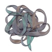 Image 3 of 1PC.  MIRAGE 42" hand dyed wrist wrap bracelet silk ribbon/by COLOR KISSED SILK
