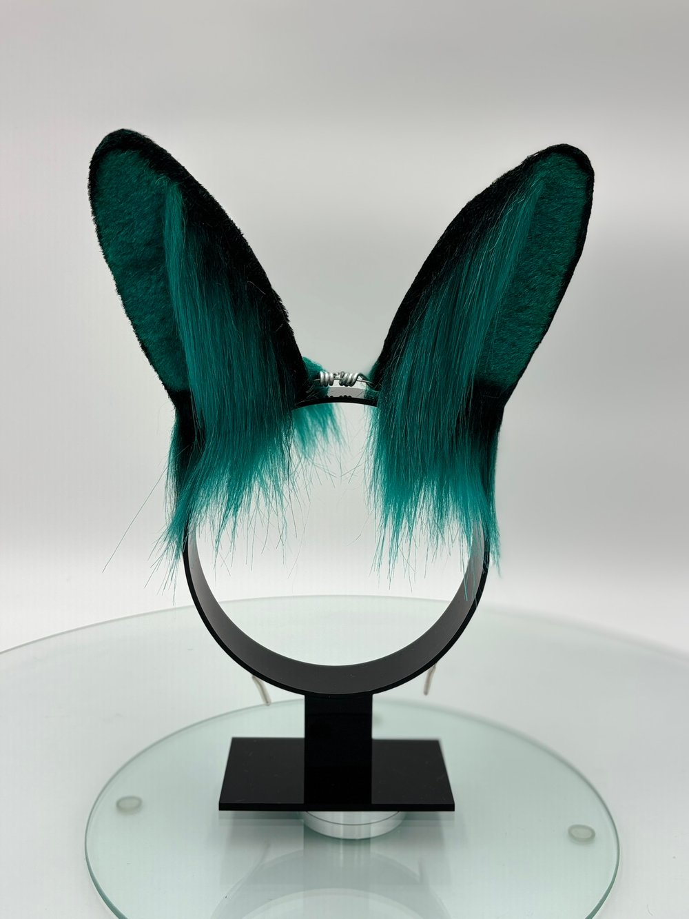 Image of Forest Blue Mini Bun Ears