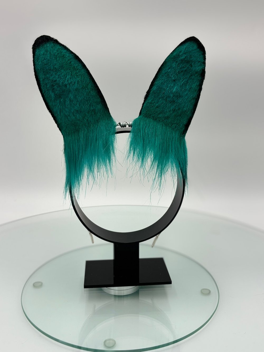 Image of Forest Blue Mini Bun Ears