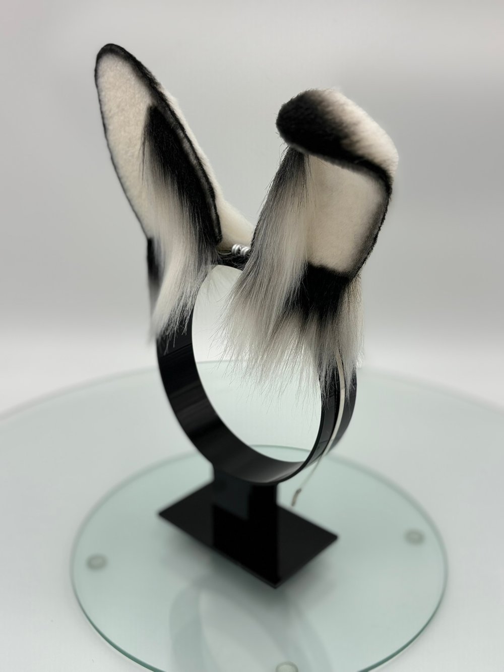 Image of Black & White Mini Bun Ears