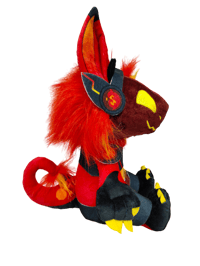 Image 3 of Fire Type Protogen Plush