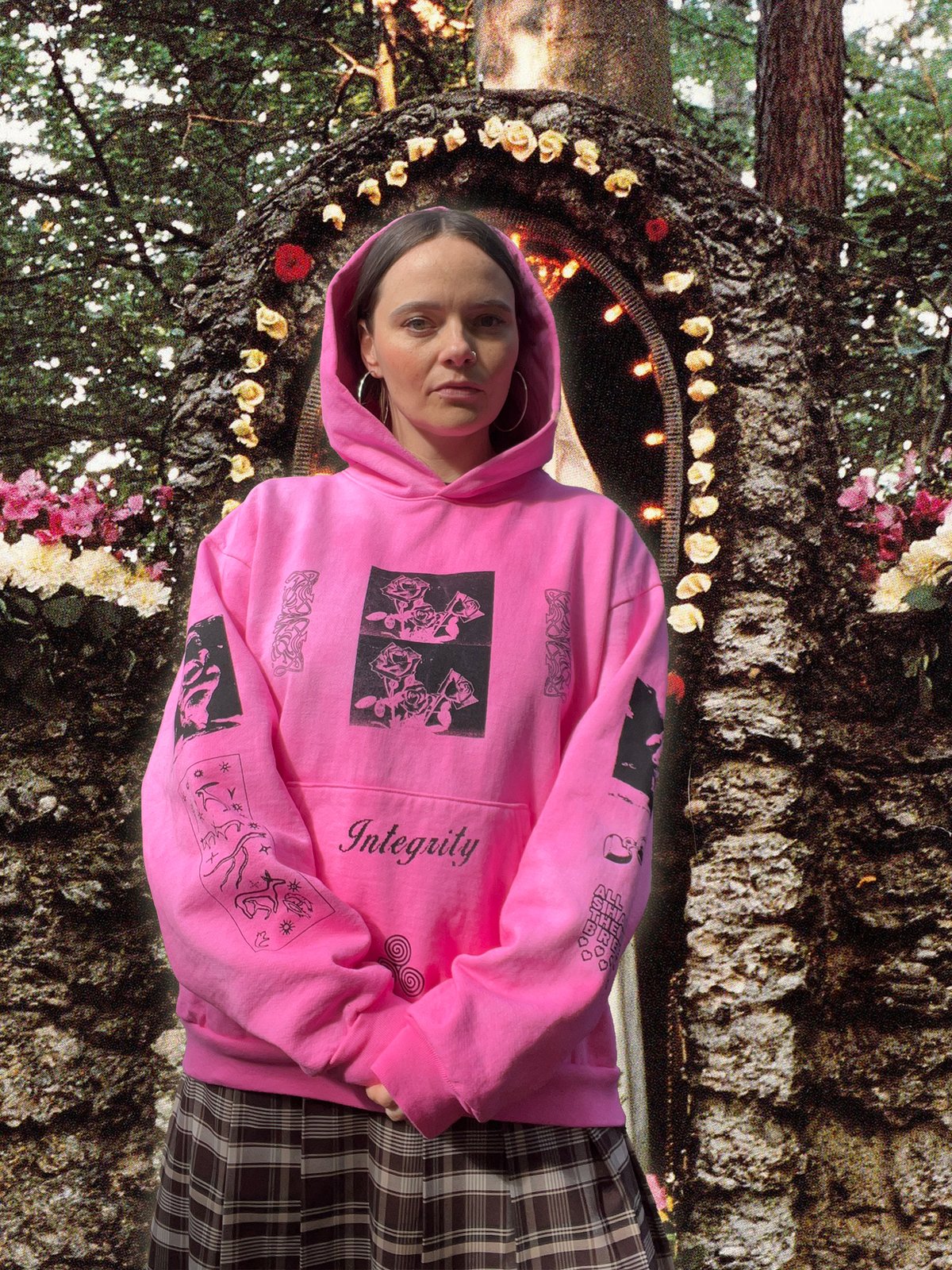 INTEGRITY ROSE FLOWER ESSENCE SPELL HOODIE | Big Garden