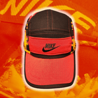 Image 1 of Red/Black NIKE 5 panel hat (1/2)