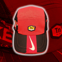 Image 1 of Red/Black NIKE TN 5 panel hat (2/2)