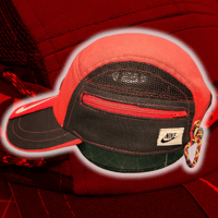 Image 4 of Red/Black NIKE TN 5 panel hat (2/2)