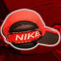 Image 2 of Red/Black NIKE TN 5 panel hat (2/2)