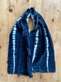 Image 2 of 60s AFRICAN HAND-LOOMED AND HAND-DYED INDIGO SCARF