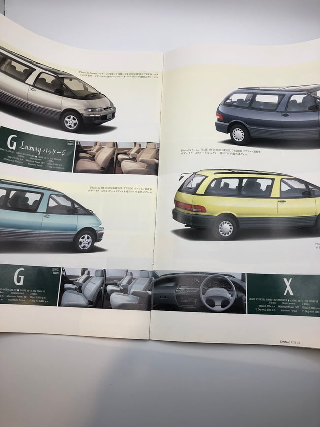 R10/R21 Toyota Estima Brochure