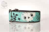 Image 1 of *Ready to Ship* Large Floral Skulls on Teal  |  2" Limited Slip  |  Size 13-18"