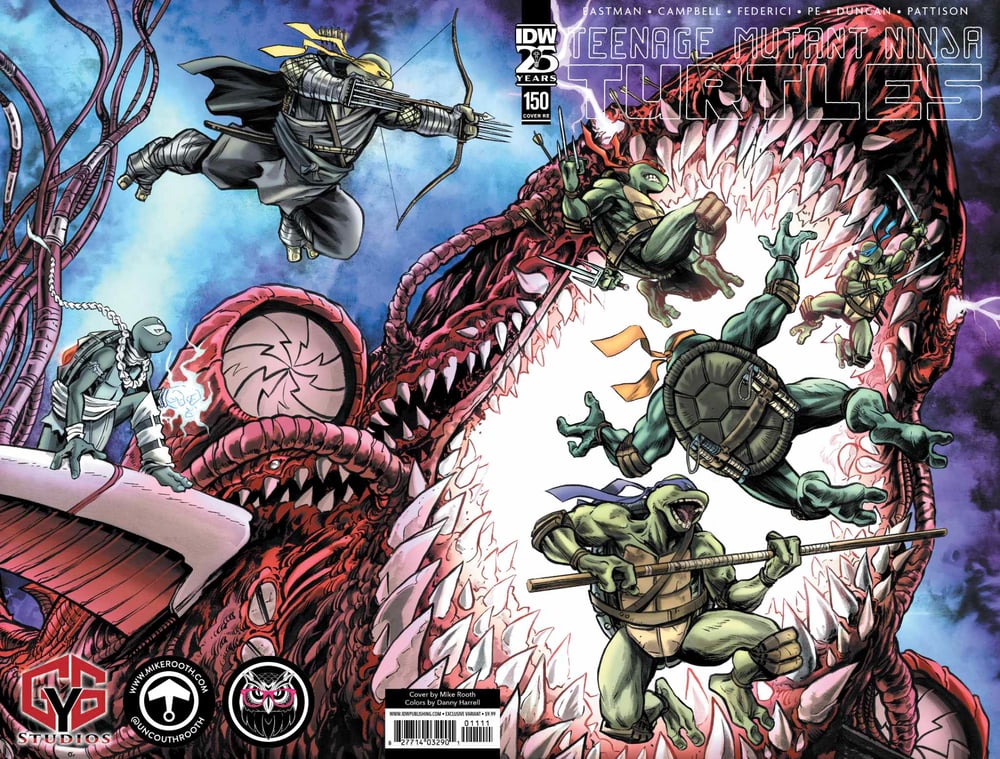 Image of TMNT #150 Original Wraparound Cover Art