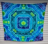 Huge 86" x 86" Blue Dream Tie Dyed Tapestry