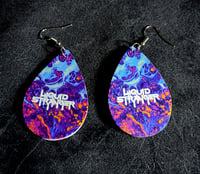 Faux Leather Liquid Stranger Earrings